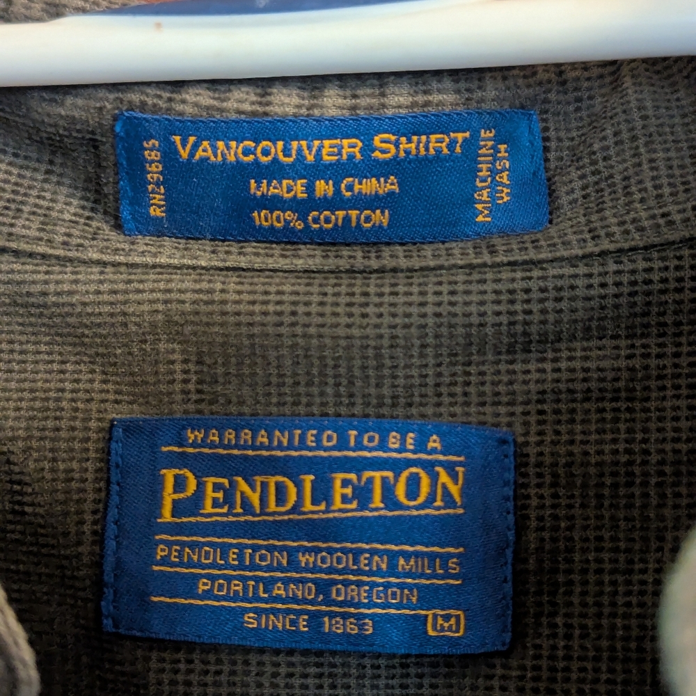 Pendleton Forest Green Button-Up Shirt - image 2